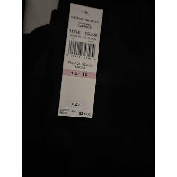 NWT Alfred Dunner Classics: 2 Pairs, Black & Blue #09108, Size 10 Short , L 27” - Picture 2 of 9